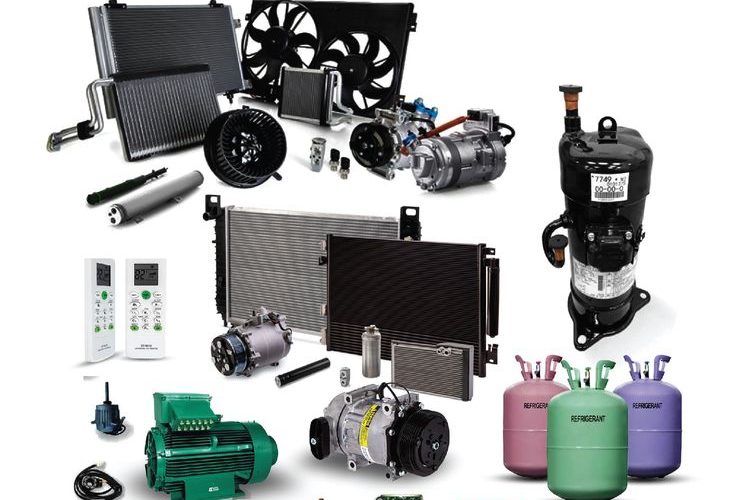 Genuine refrigeration spare parts including compressors, evaporators, controllers, fan motors, valves, and cold room accessories supplied in Kenya.