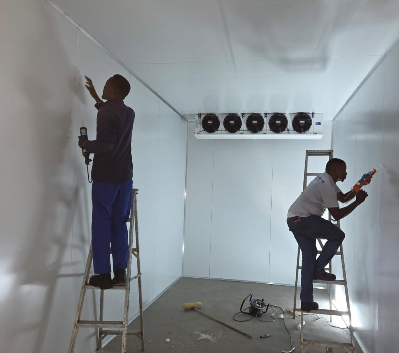 Cold room installation and refrigeration setup in Kenya by The Cold Room Kahuna