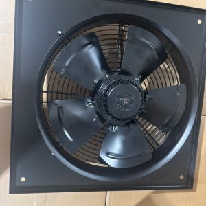 Wall-mounted kitchen ventilation fan for heat and smoke extraction in homes and container spaces