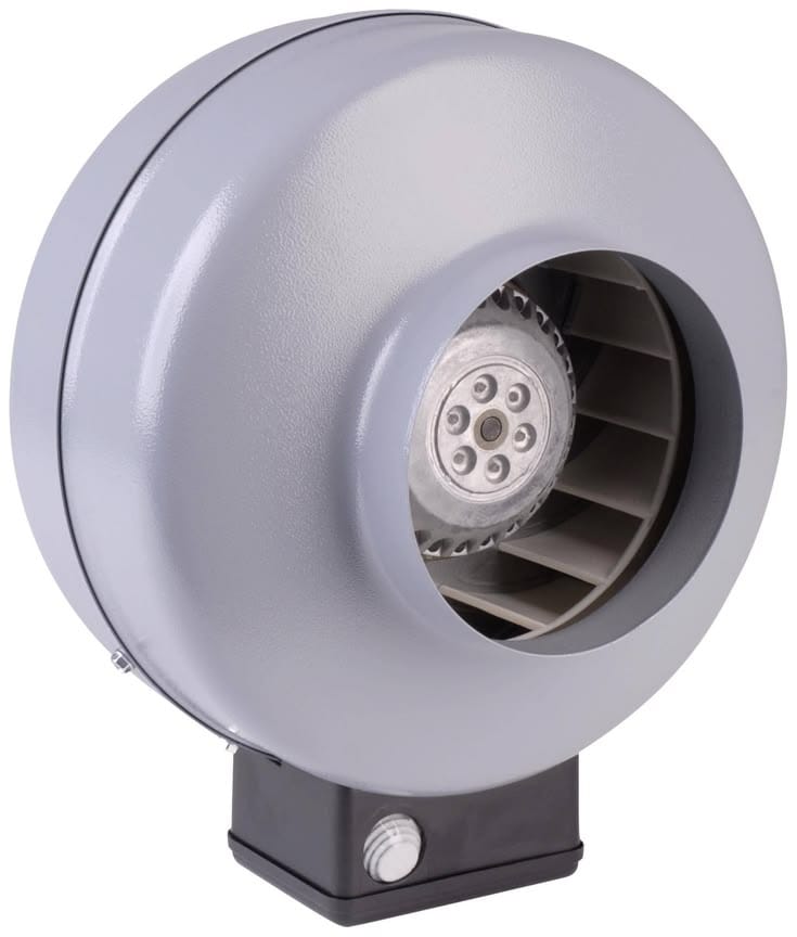 Circular inline duct ventilation fan for HVAC systems, cold rooms, warehouses, factories, greenhouses, mushroom farms, poultry houses, laboratories, and commercial buildings in Kenya.