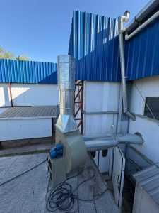 Centrifugal fan for industrial air extraction in Kenya