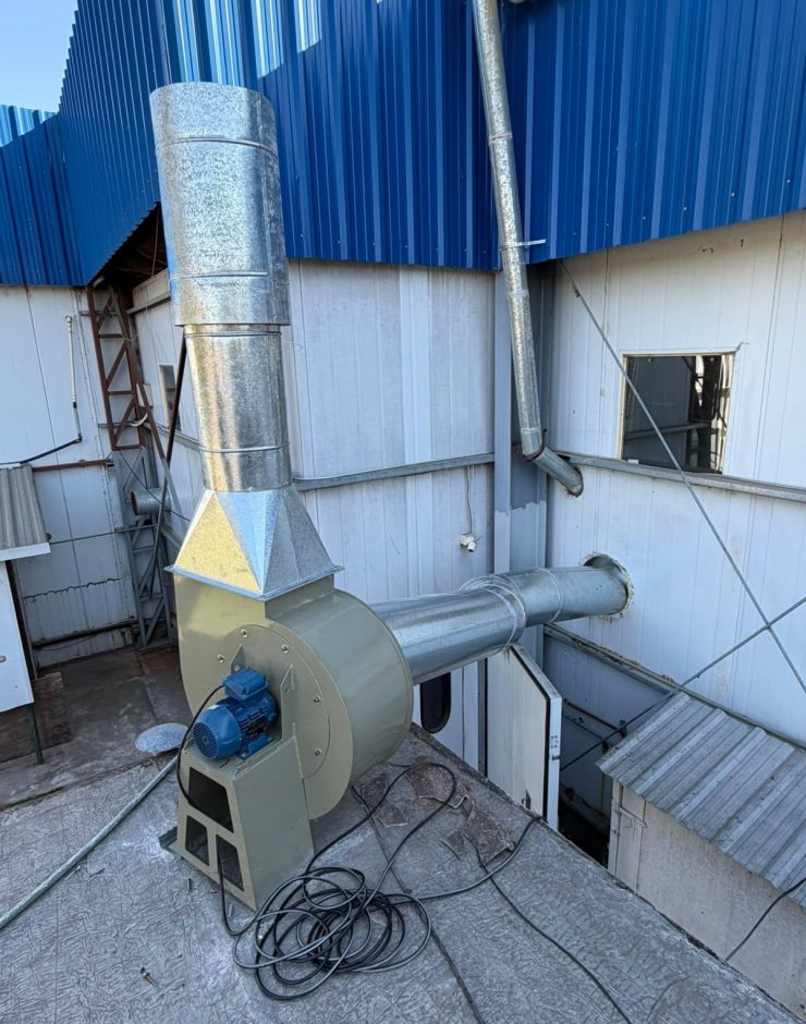 Industrial air extraction system installation in Kenya