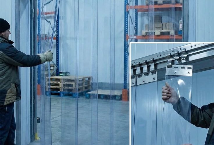 Professional PVC strip curtain installation for cold rooms, warehouses and industrial facilities in Kenya.