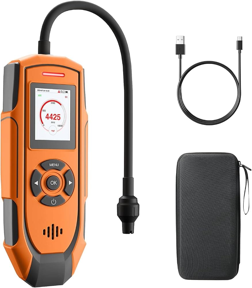 Refrigerant leak detector for HVAC and refrigeration systems