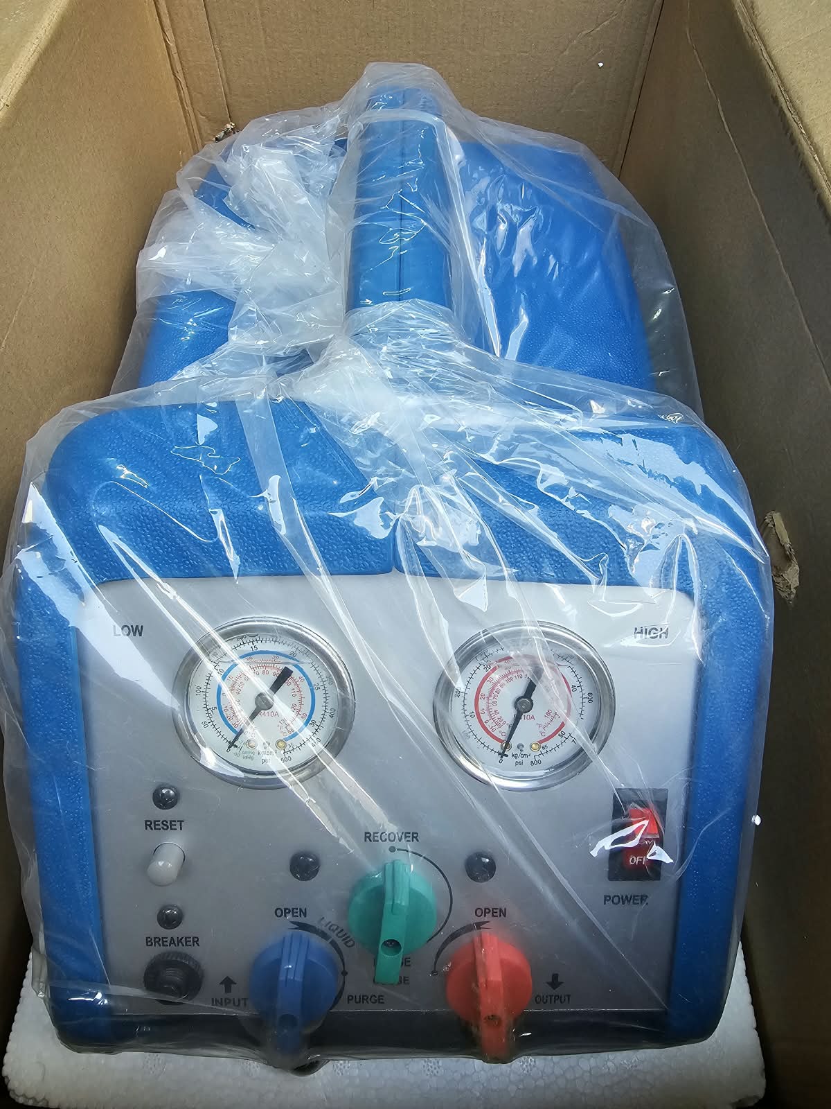 1 HP refrigerant recovery machine