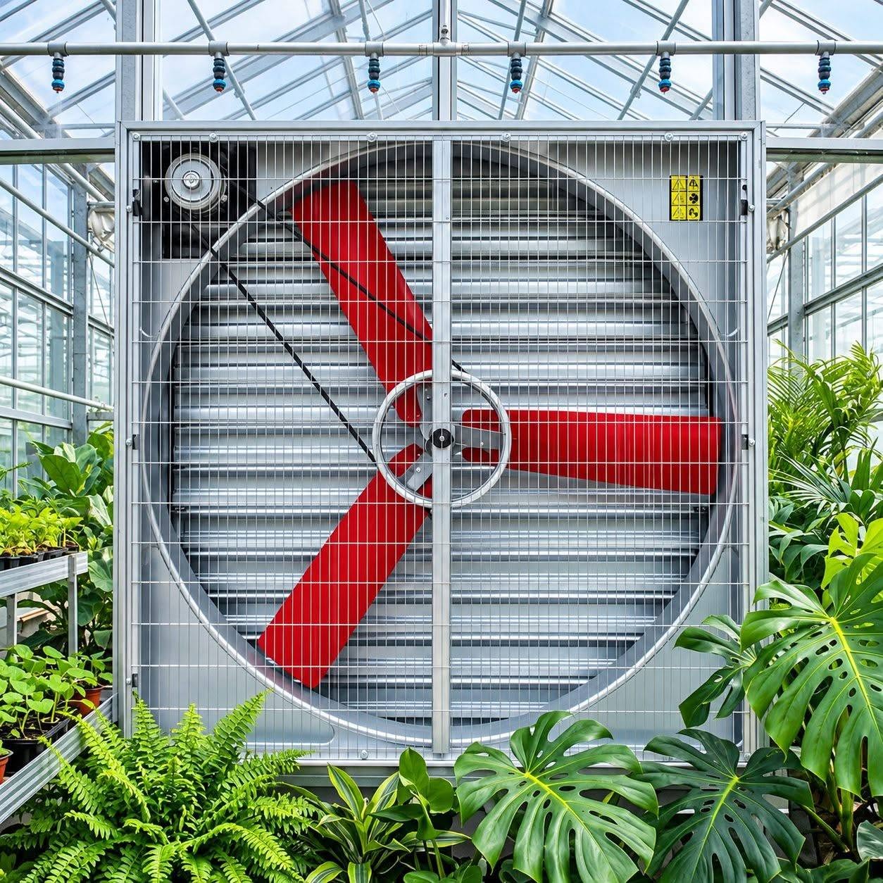 Industrial fans for heat control and ventilation in warehouses and agricultural buildings